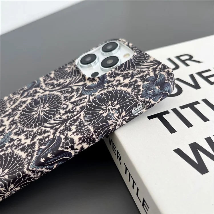 ARU For iPhone 14 Pro Case Water Transfer Printing Matte TPU Shockproof Phone Cover
