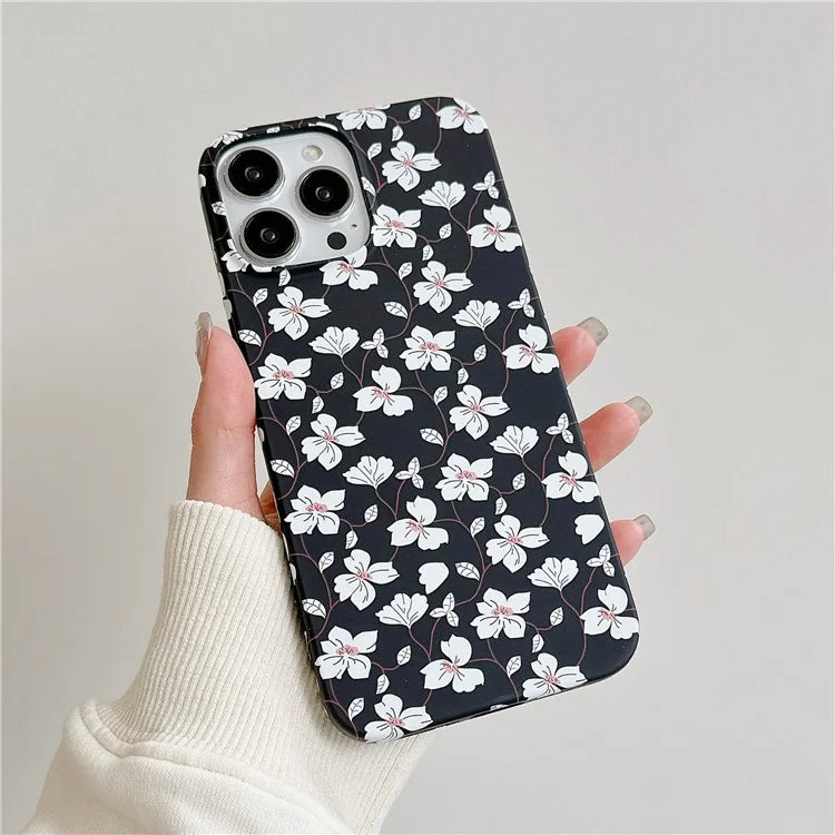 ARU For iPhone 14 Pro Case Water Transfer Printing Matte TPU Shockproof Phone Cover