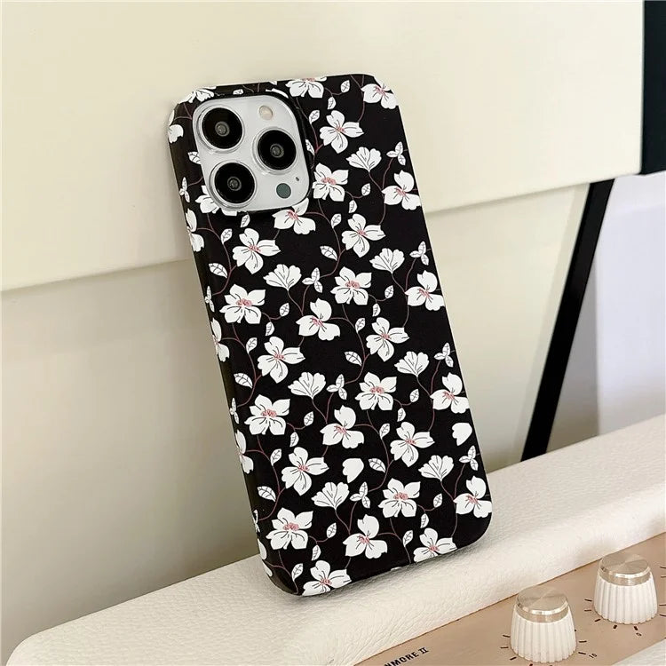 ARU For iPhone 14 Pro Case Water Transfer Printing Matte TPU Shockproof Phone Cover