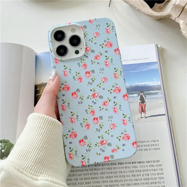 ARU For iPhone 14 Pro Case Water Transfer Printing Matte TPU Shockproof Phone Cover