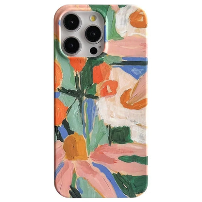 ARU For iPhone 13 Pro Max 6.7 inch Case Water Transfer Printing Matte Soft TPU Phone Cover