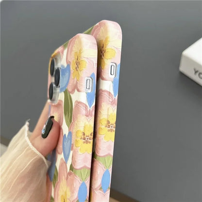 ARU For iPhone 13 Pro Max 6.7 inch Case Water Transfer Printing Matte Soft TPU Phone Cover