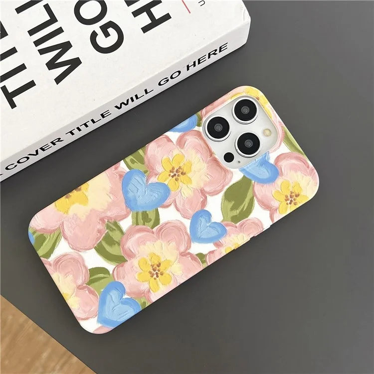 ARU For iPhone 13 Pro Max 6.7 inch Case Water Transfer Printing Matte Soft TPU Phone Cover