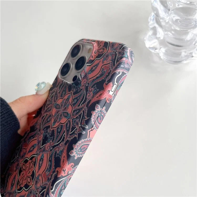 ARU For iPhone 13 Pro Max 6.7 inch Case Water Transfer Printing Matte Soft TPU Phone Cover