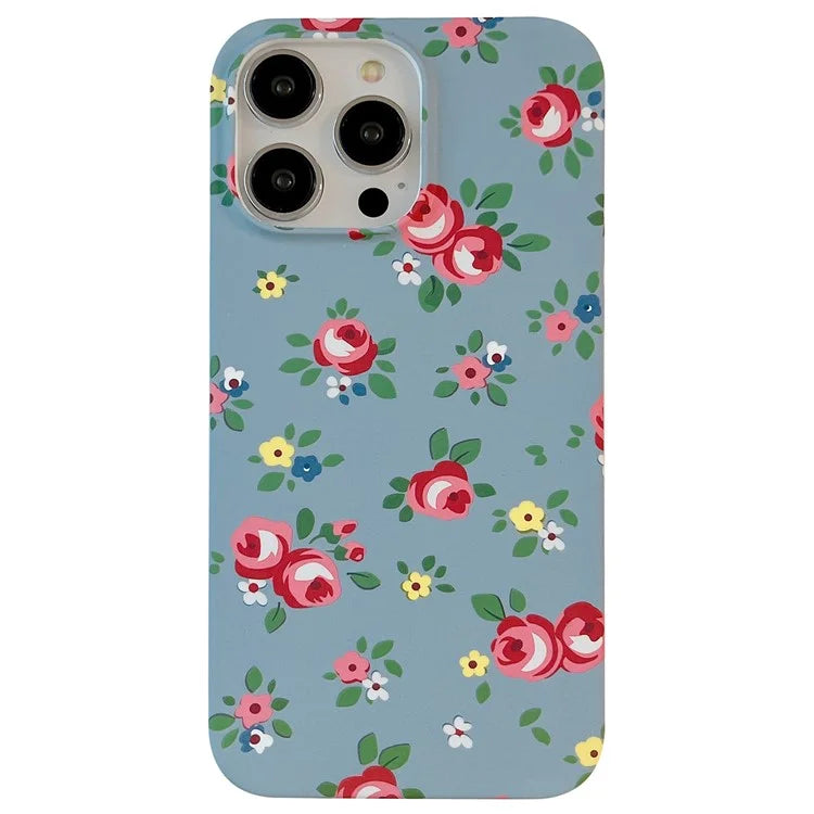 ARU For iPhone 13 Pro Max 6.7 inch Case Water Transfer Printing Matte Soft TPU Phone Cover