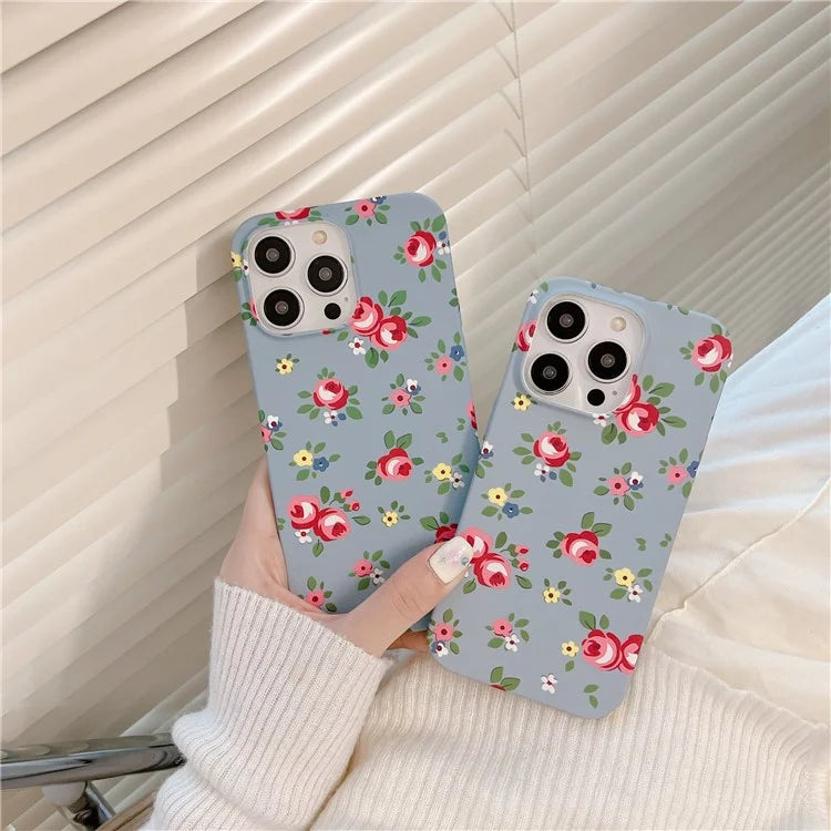 ARU For iPhone 13 Pro Max 6.7 inch Case Water Transfer Printing Matte Soft TPU Phone Cover