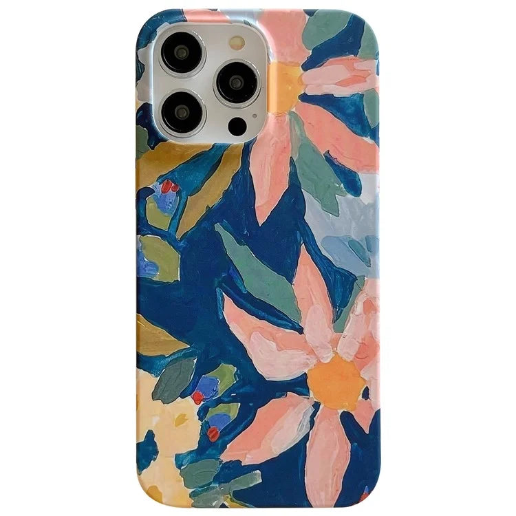 ARU For iPhone 13 Pro Max 6.7 inch Case Water Transfer Printing Matte Soft TPU Phone Cover