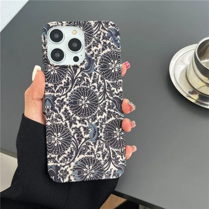 ARU For iPhone 13 Pro Max 6.7 inch Case Water Transfer Printing Matte Soft TPU Phone Cover