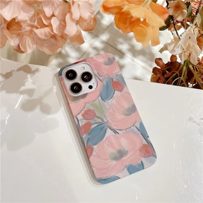 ARU For iPhone 13 Pro Max 6.7 inch Case Water Transfer Printing Matte Soft TPU Phone Cover