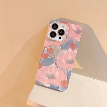 ARU For iPhone 13 Pro Max 6.7 inch Case Water Transfer Printing Matte Soft TPU Phone Cover