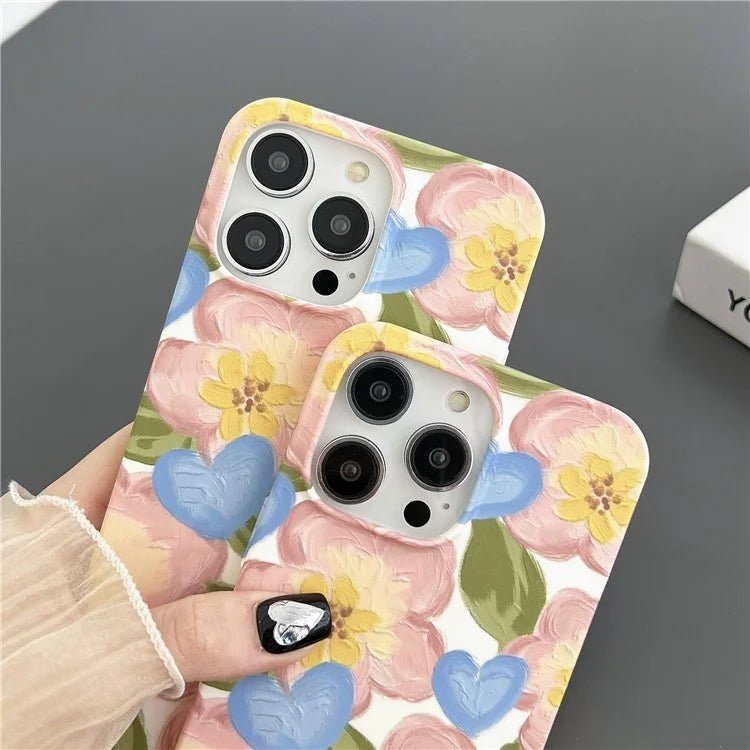 ARU For iPhone 14 Pro Max Case Matte Water Transfer Printing TPU Phone Protective Cover