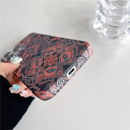 ARU For iPhone 14 Pro Max Case Matte Water Transfer Printing TPU Phone Protective Cover