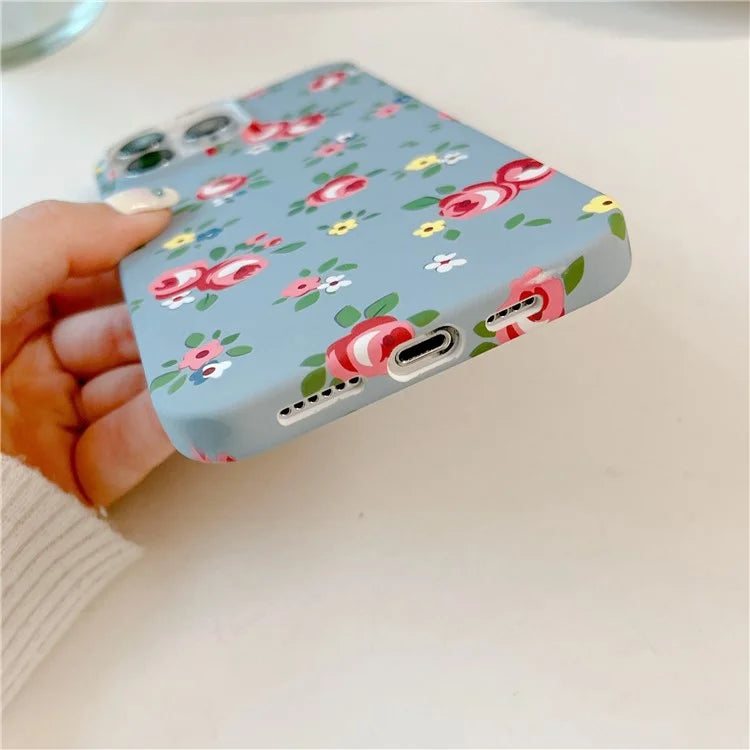 ARU For iPhone 14 Pro Max Case Matte Water Transfer Printing TPU Phone Protective Cover