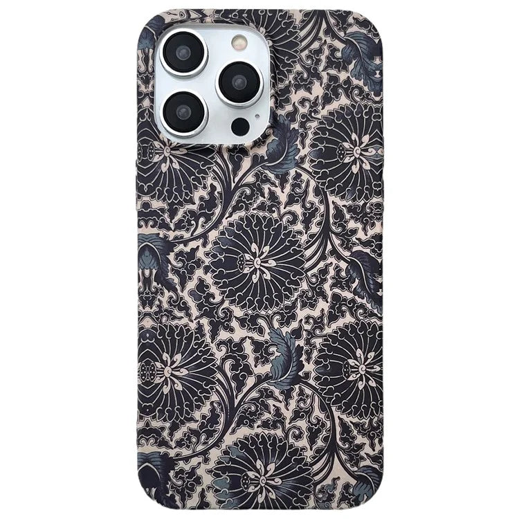 ARU For iPhone 14 Pro Max Case Matte Water Transfer Printing TPU Phone Protective Cover
