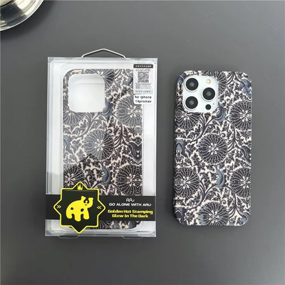 ARU For iPhone 14 Pro Max Case Matte Water Transfer Printing TPU Phone Protective Cover