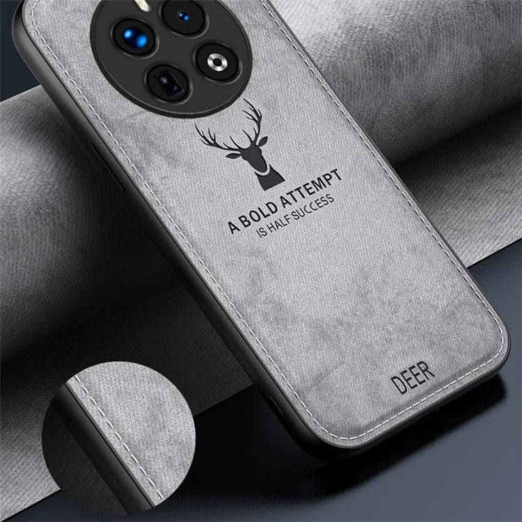 For Realme 12 5G Case Deer Pattern PU Leather+PC+TPU Protective Phone Cover