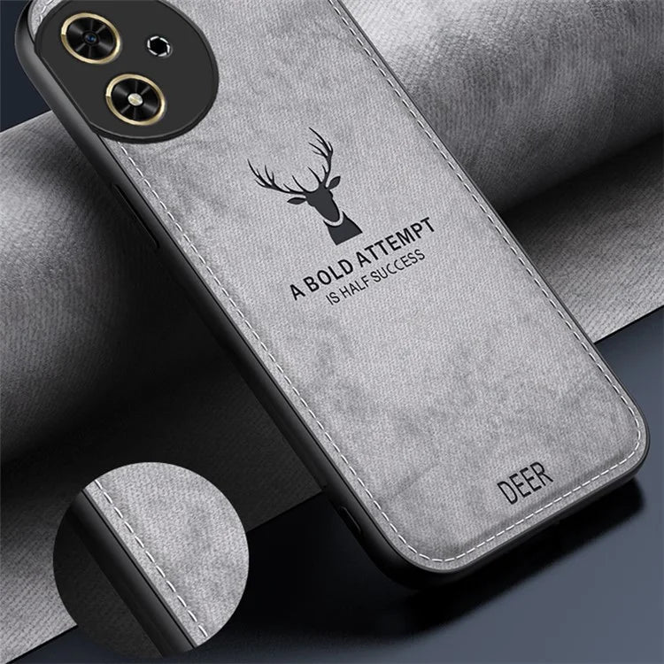 For Honor Play 50 Case Leather+PC+TPU Deer Pattern Mobile Phone Cover