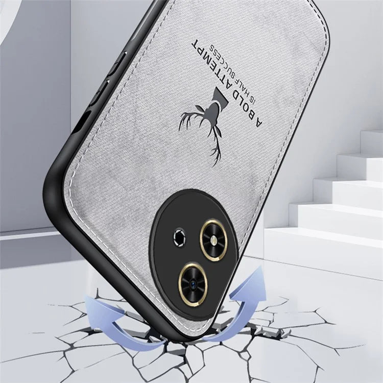 For Honor Play 50 Case Leather+PC+TPU Deer Pattern Mobile Phone Cover