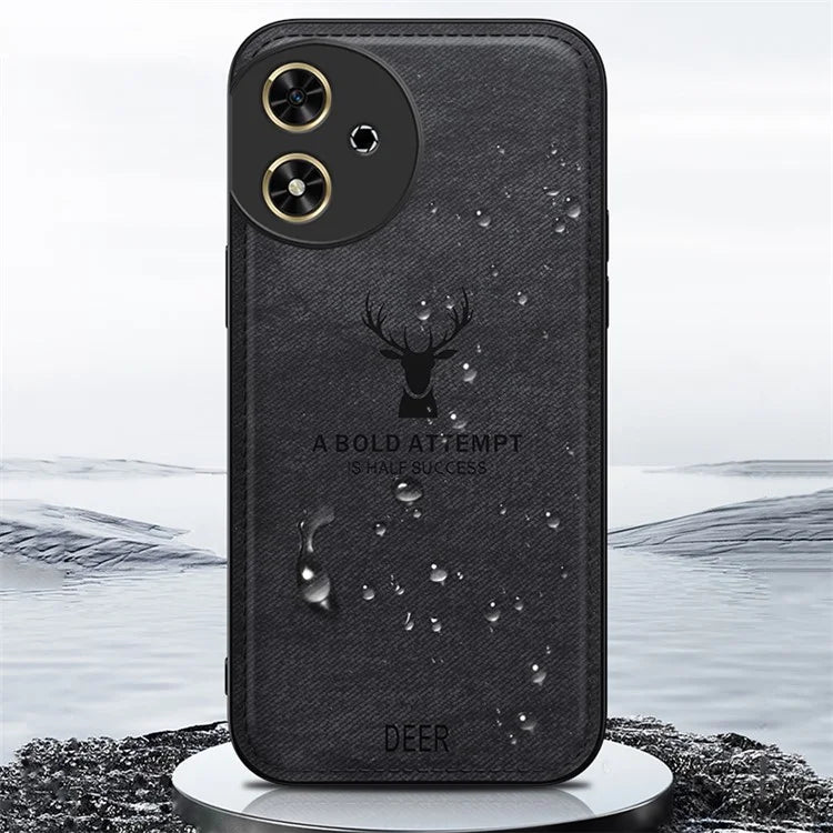For Honor Play 50 Case Leather+PC+TPU Deer Pattern Mobile Phone Cover