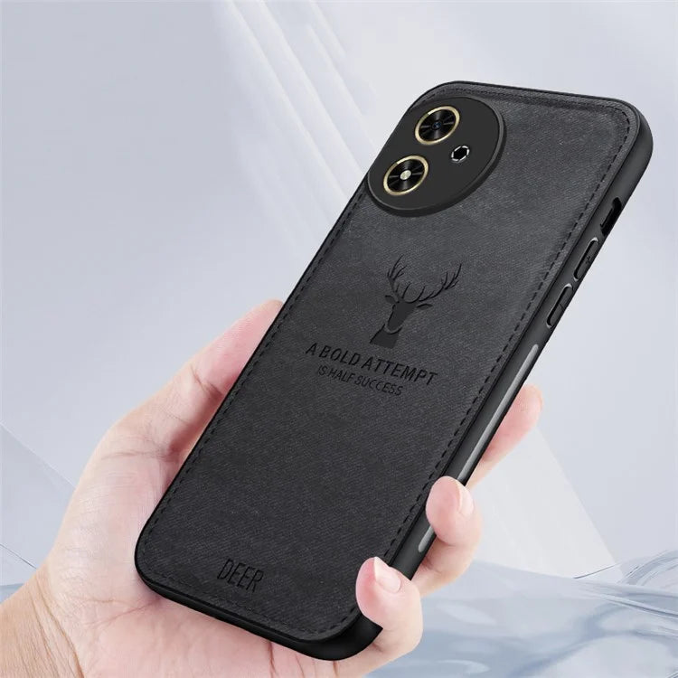 For Honor Play 50 Case Leather+PC+TPU Deer Pattern Mobile Phone Cover