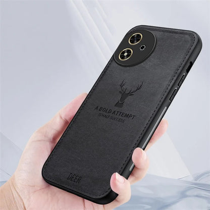 For Honor Play 50 Case Leather+PC+TPU Deer Pattern Mobile Phone Cover