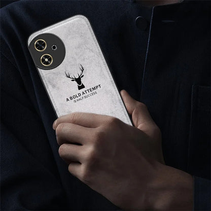 For Honor Play 50 Case Leather+PC+TPU Deer Pattern Mobile Phone Cover