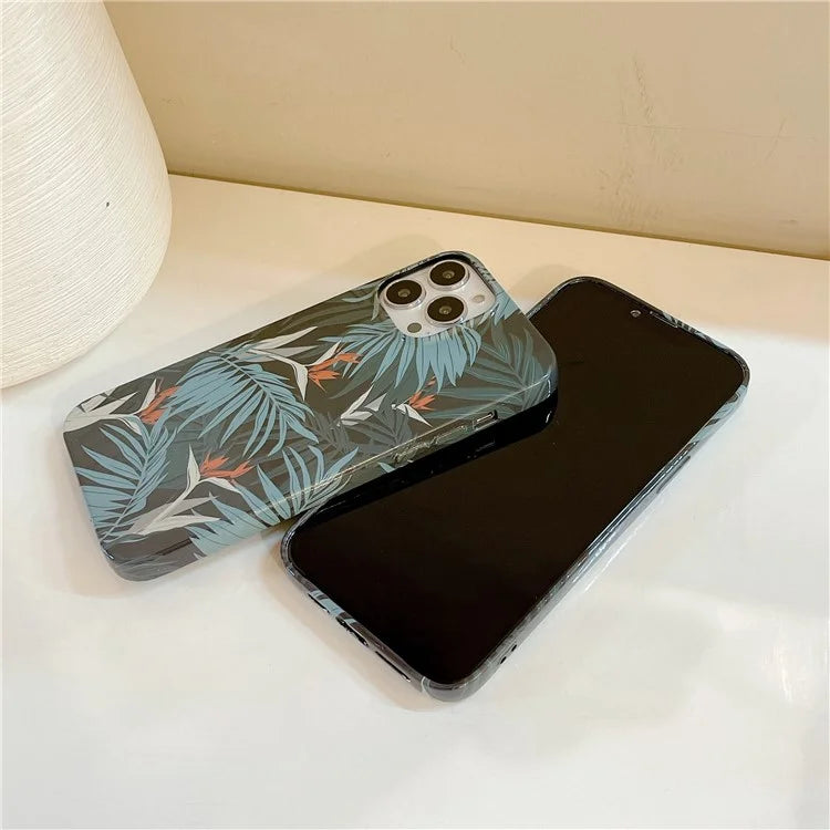 ARU For iPhone 13 Pro 6.1 inch TPU Case Stylish Water Transfer Printing Phone Cover
