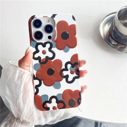 ARU For iPhone 13 Pro 6.1 inch TPU Case Stylish Water Transfer Printing Phone Cover