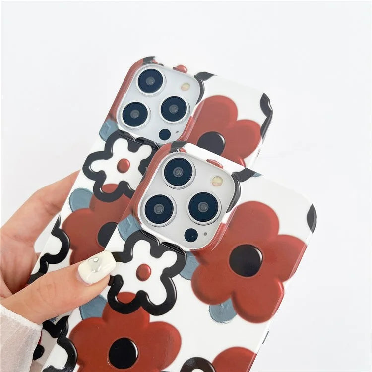 ARU For iPhone 13 Pro 6.1 inch TPU Case Stylish Water Transfer Printing Phone Cover