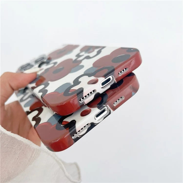 ARU For iPhone 13 Pro 6.1 inch TPU Case Stylish Water Transfer Printing Phone Cover
