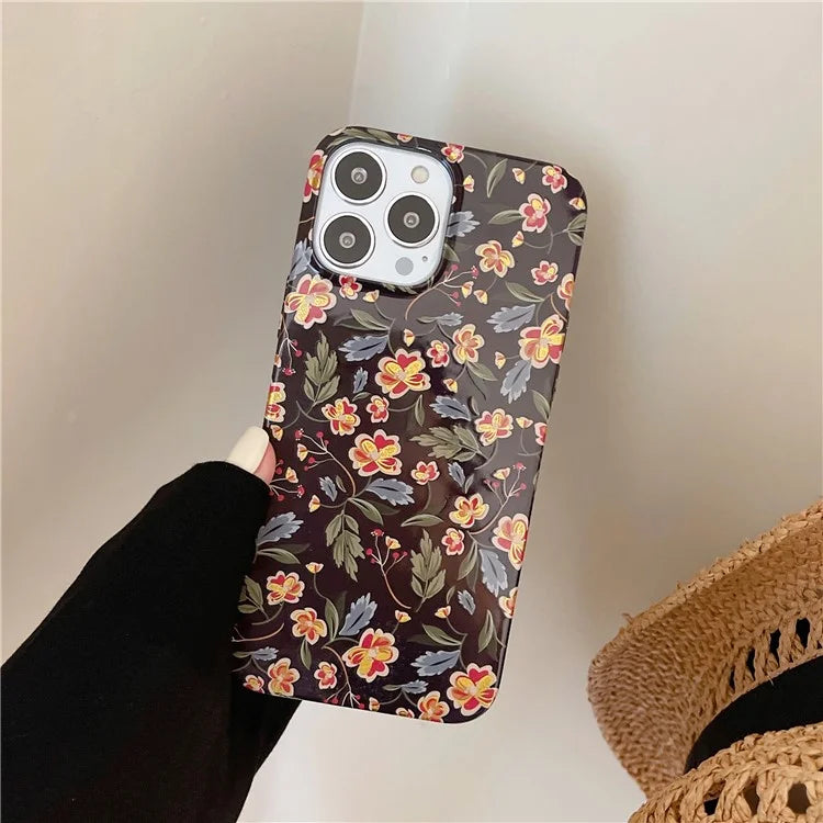 ARU For iPhone 13 Pro 6.1 inch TPU Case Stylish Water Transfer Printing Phone Cover