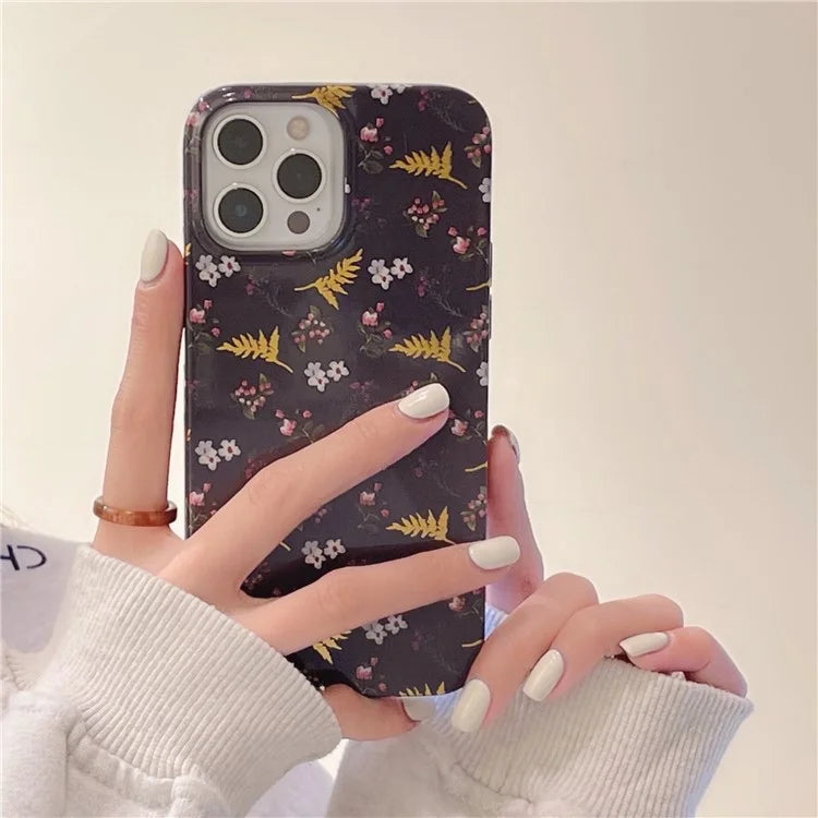 ARU For iPhone 13 Pro 6.1 inch TPU Case Stylish Water Transfer Printing Phone Cover