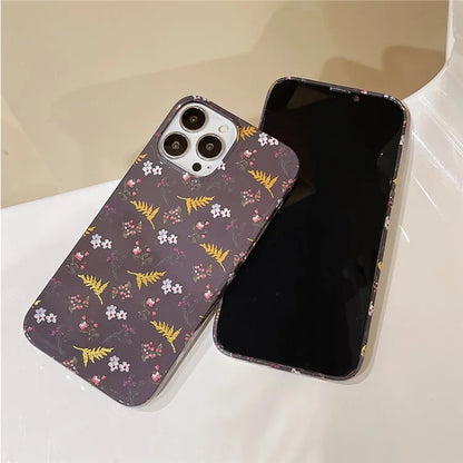 ARU For iPhone 13 Pro 6.1 inch TPU Case Stylish Water Transfer Printing Phone Cover