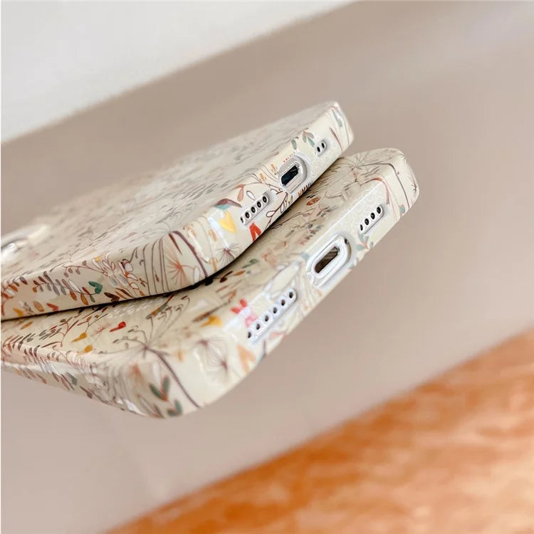 ARU For iPhone 13 Pro 6.1 inch TPU Case Stylish Water Transfer Printing Phone Cover