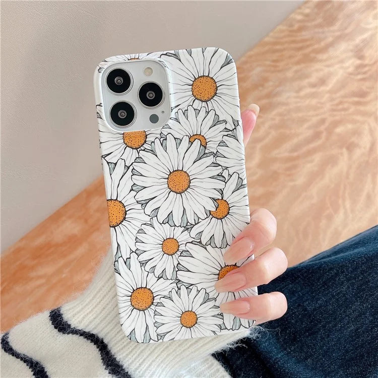 ARU For iPhone 13 Pro 6.1 inch TPU Case Stylish Water Transfer Printing Phone Cover