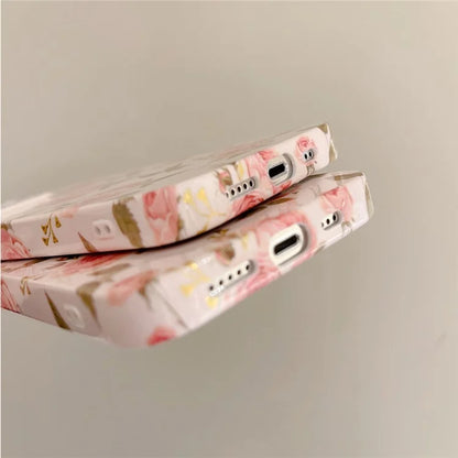 ARU For iPhone 13 Pro 6.1 inch TPU Case Stylish Water Transfer Printing Phone Cover