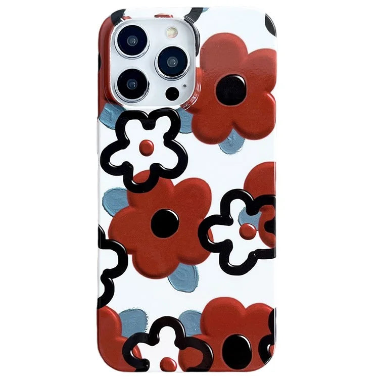 ARU For iPhone 14 Pro Slim-Fit TPU Phone Case Water Transfer Printing Phone Cover