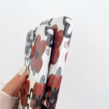ARU For iPhone 14 Pro Slim-Fit TPU Phone Case Water Transfer Printing Phone Cover