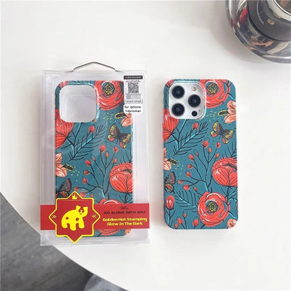 ARU For iPhone 14 Pro Slim-Fit TPU Phone Case Water Transfer Printing Phone Cover