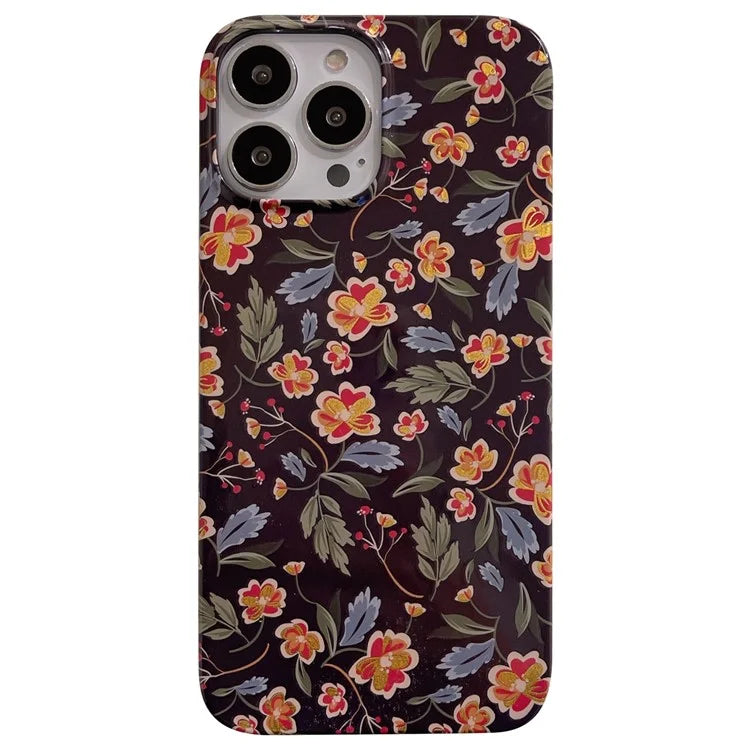 ARU For iPhone 14 Pro Slim-Fit TPU Phone Case Water Transfer Printing Phone Cover