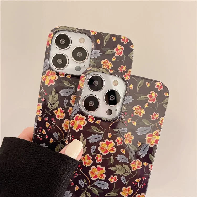 ARU For iPhone 14 Pro Slim-Fit TPU Phone Case Water Transfer Printing Phone Cover