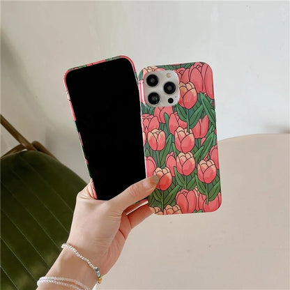 ARU For iPhone 14 Pro Slim-Fit TPU Phone Case Water Transfer Printing Phone Cover