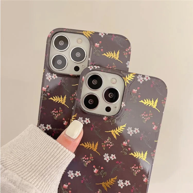 ARU For iPhone 14 Pro Slim-Fit TPU Phone Case Water Transfer Printing Phone Cover