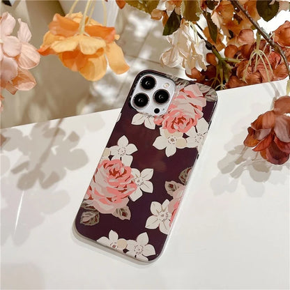 ARU For iPhone 14 Pro Slim-Fit TPU Phone Case Water Transfer Printing Phone Cover