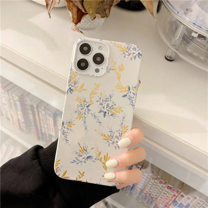 ARU For iPhone 14 Pro Slim-Fit TPU Phone Case Water Transfer Printing Phone Cover