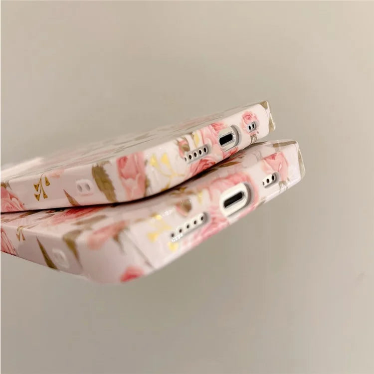 ARU For iPhone 14 Pro Slim-Fit TPU Phone Case Water Transfer Printing Phone Cover