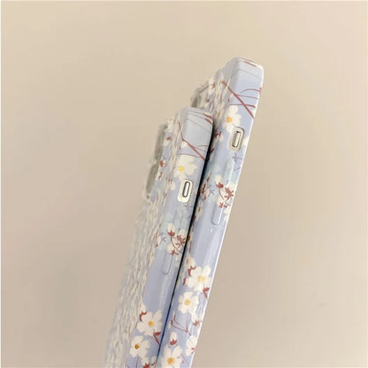 ARU For iPhone 13 Pro Max 6.7 inch Case Stylish Water Transfer Printing Glossy TPU Phone Cover
