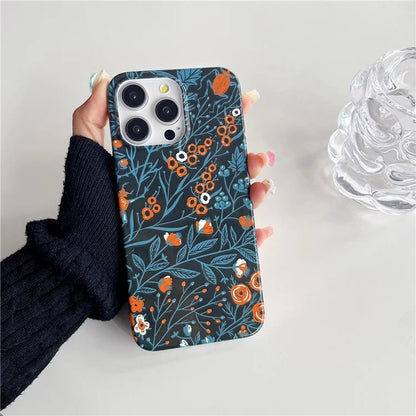 ARU For iPhone 13 Pro Max 6.7 inch Case Stylish Water Transfer Printing Glossy TPU Phone Cover