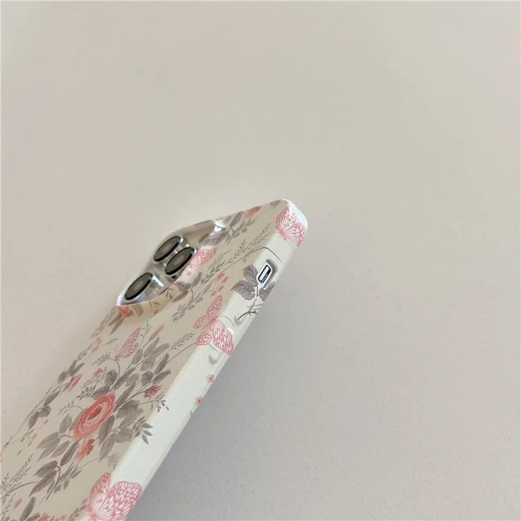 ARU For iPhone 13 Pro Max 6.7 inch Case Stylish Water Transfer Printing Glossy TPU Phone Cover