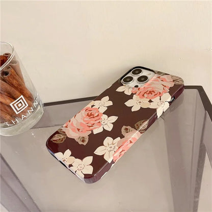 ARU For iPhone 13 Pro Max 6.7 inch Case Stylish Water Transfer Printing Glossy TPU Phone Cover